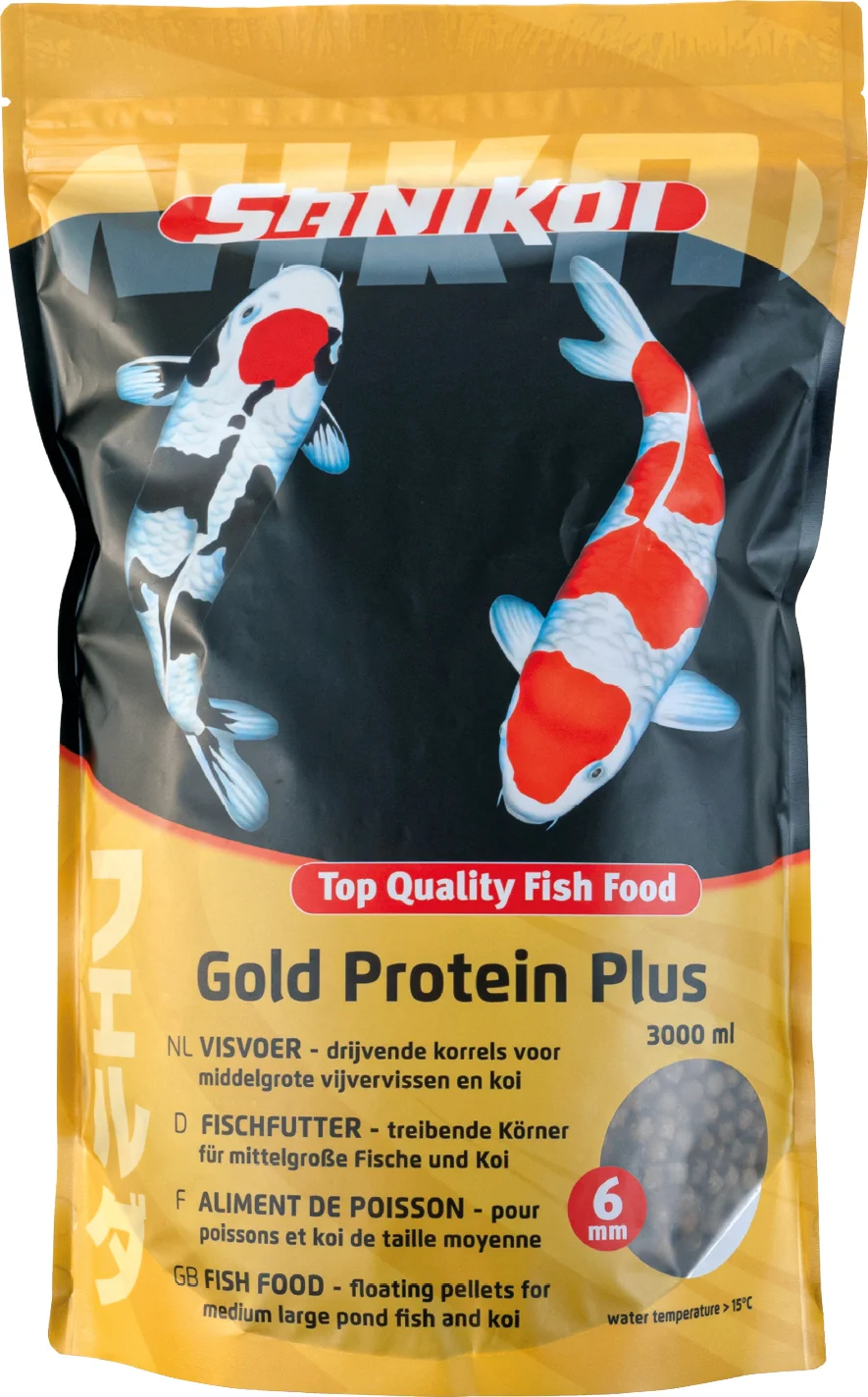 Velda visvoer SaniKoi Gold Protein Plus 6 mm 3 L