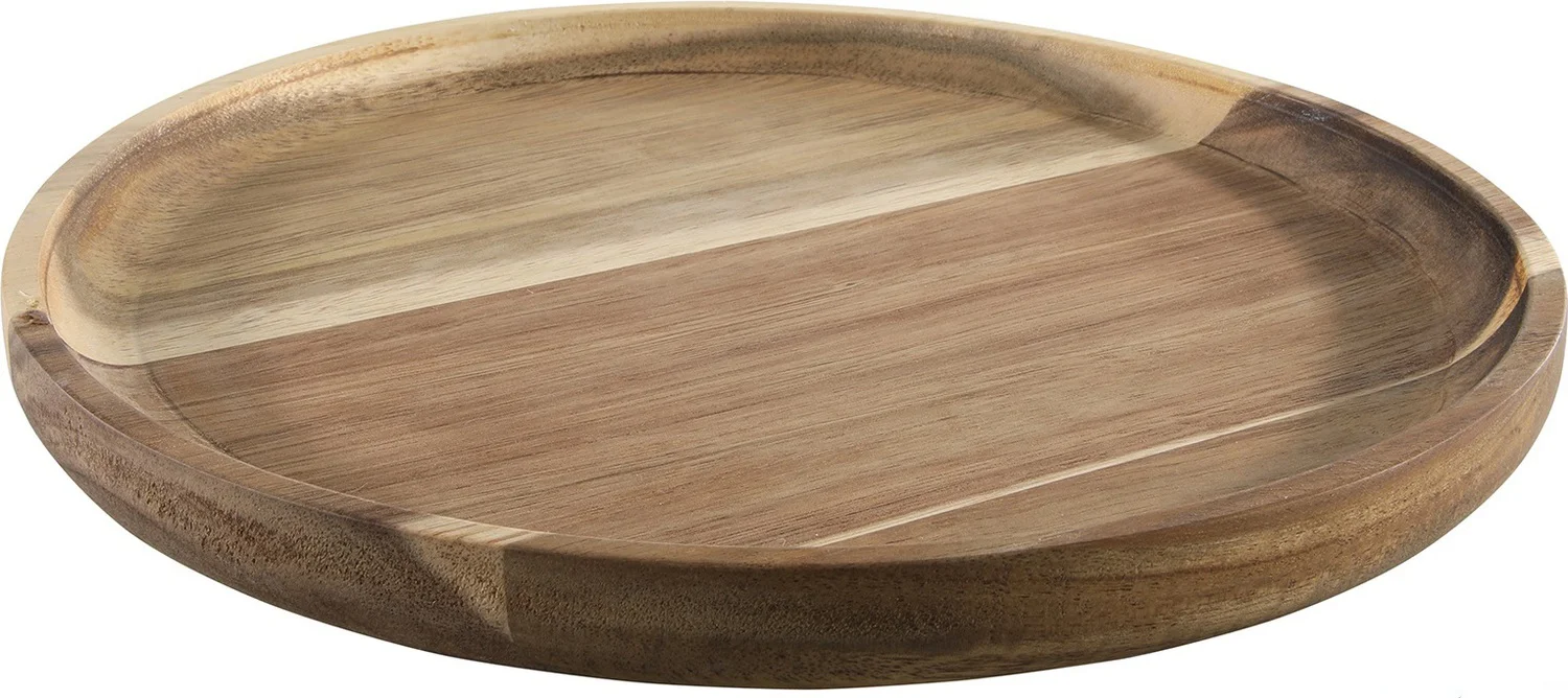Serveerplank Odin bruin acacia D 24 H 2 cm