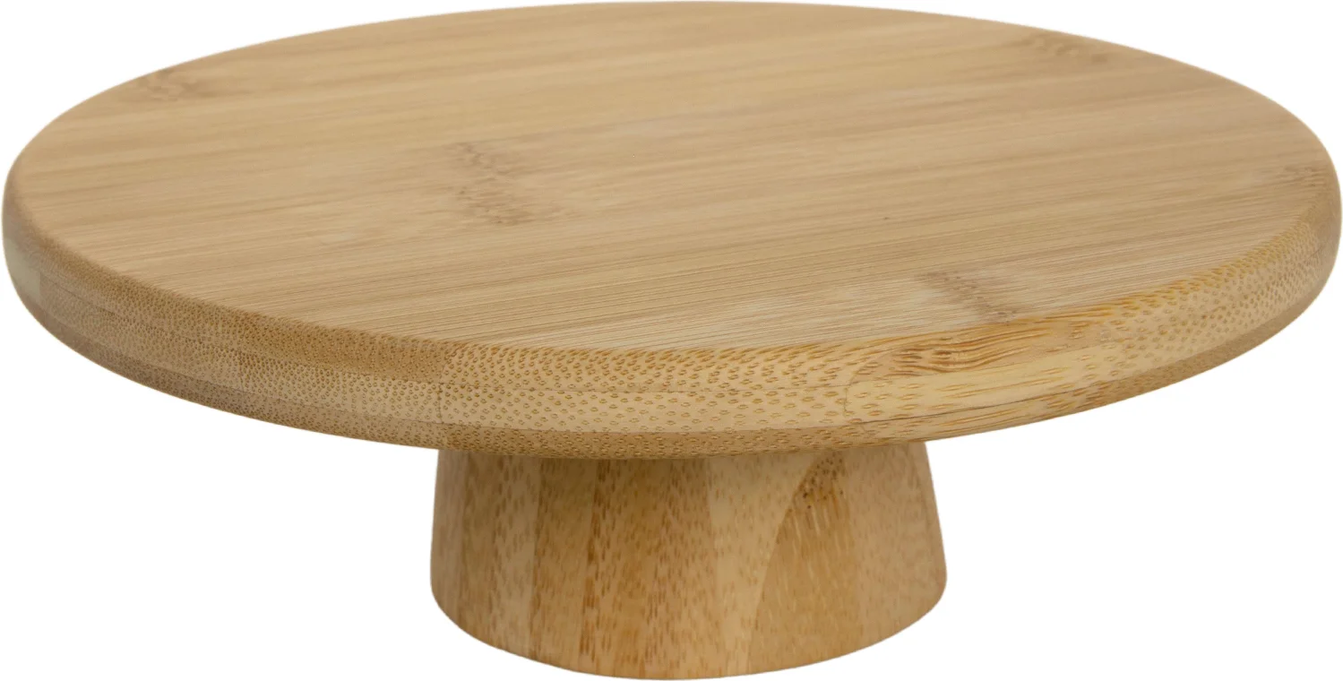 Serveerplank op voet naturel D 20 H 7 cm