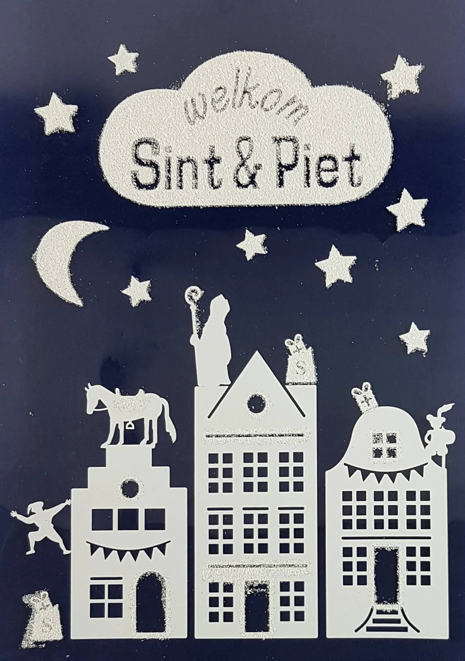 Peha Magic raamsticker welkom Sint en Piet 28,5 x 0,1 x 40 cm