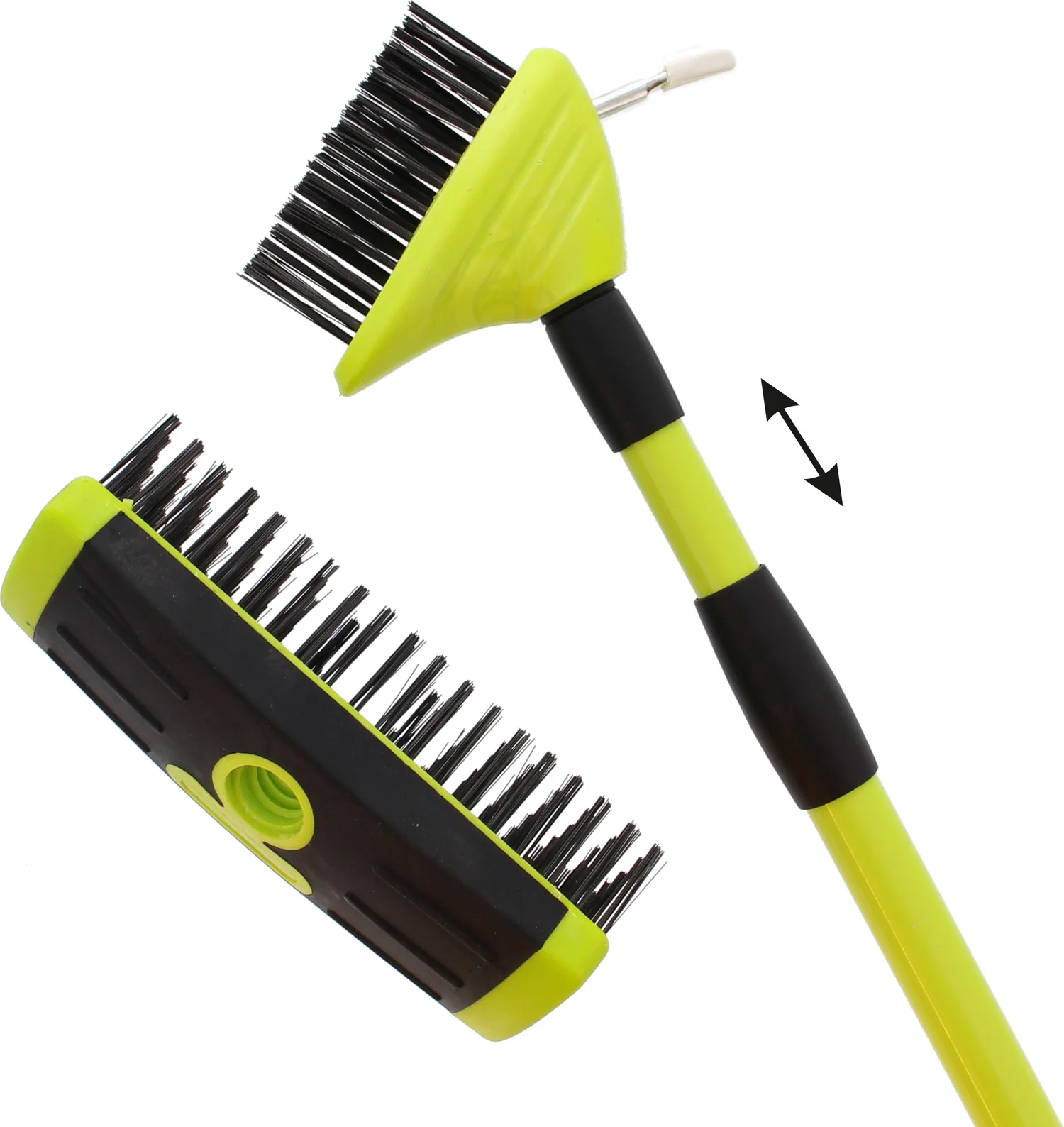 Noviplast onkruidborstel set zwart / groen 6 x 18 x 130 cm