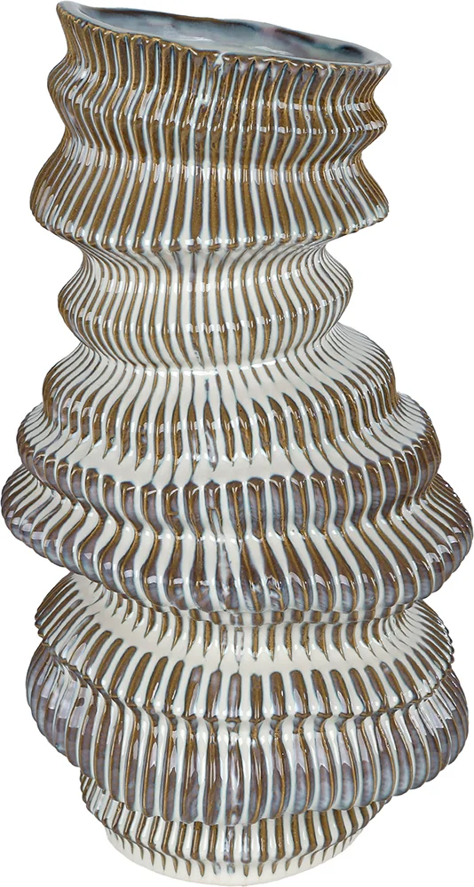 Van manen vaas Modern bruin 21,5 x 20,5 x 38 cm
