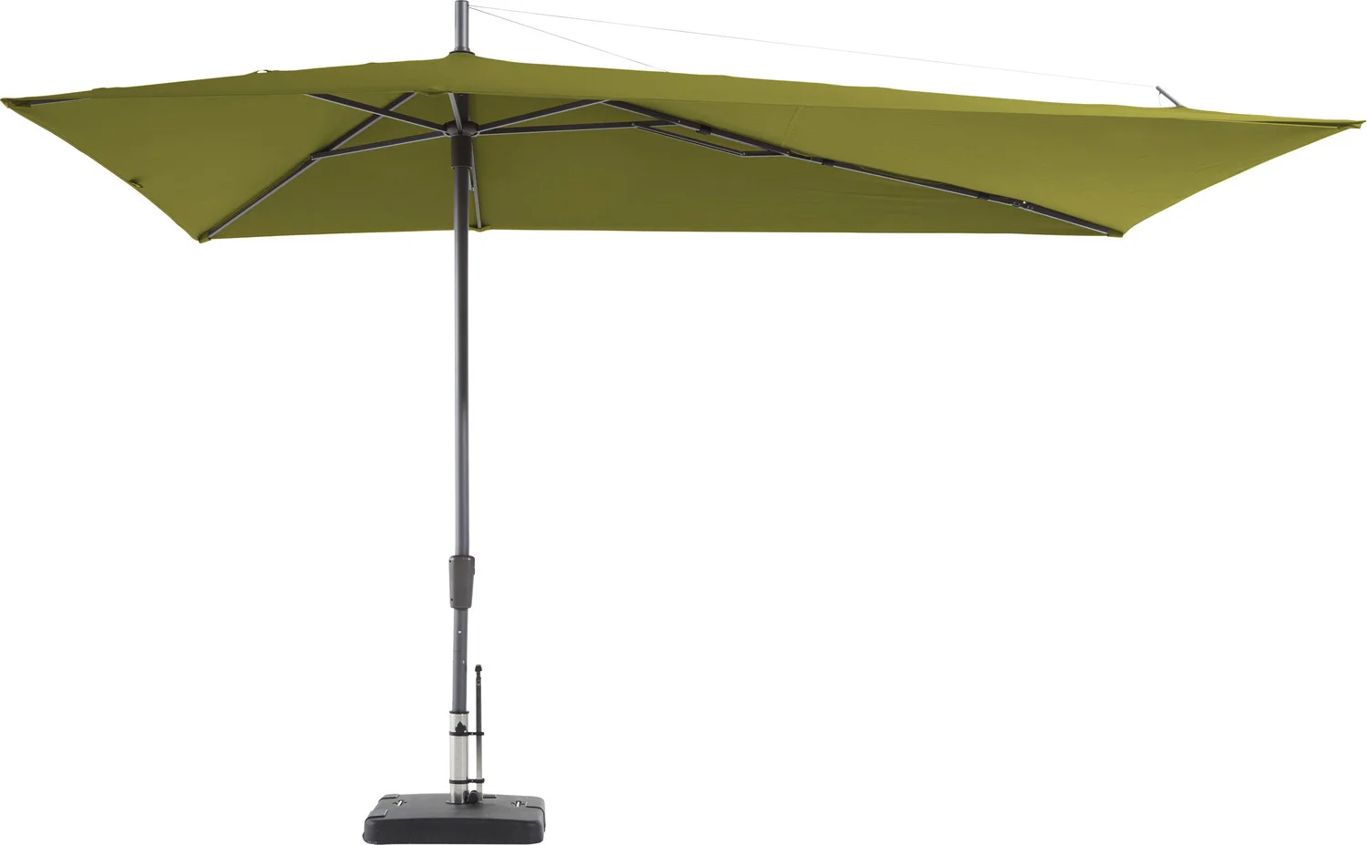 Madison zweefparasol Top line groen 50+UV 360 x 220 cm