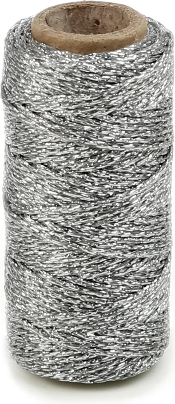 Vivant koord Flashy zilver 2500 x 0,2 cm