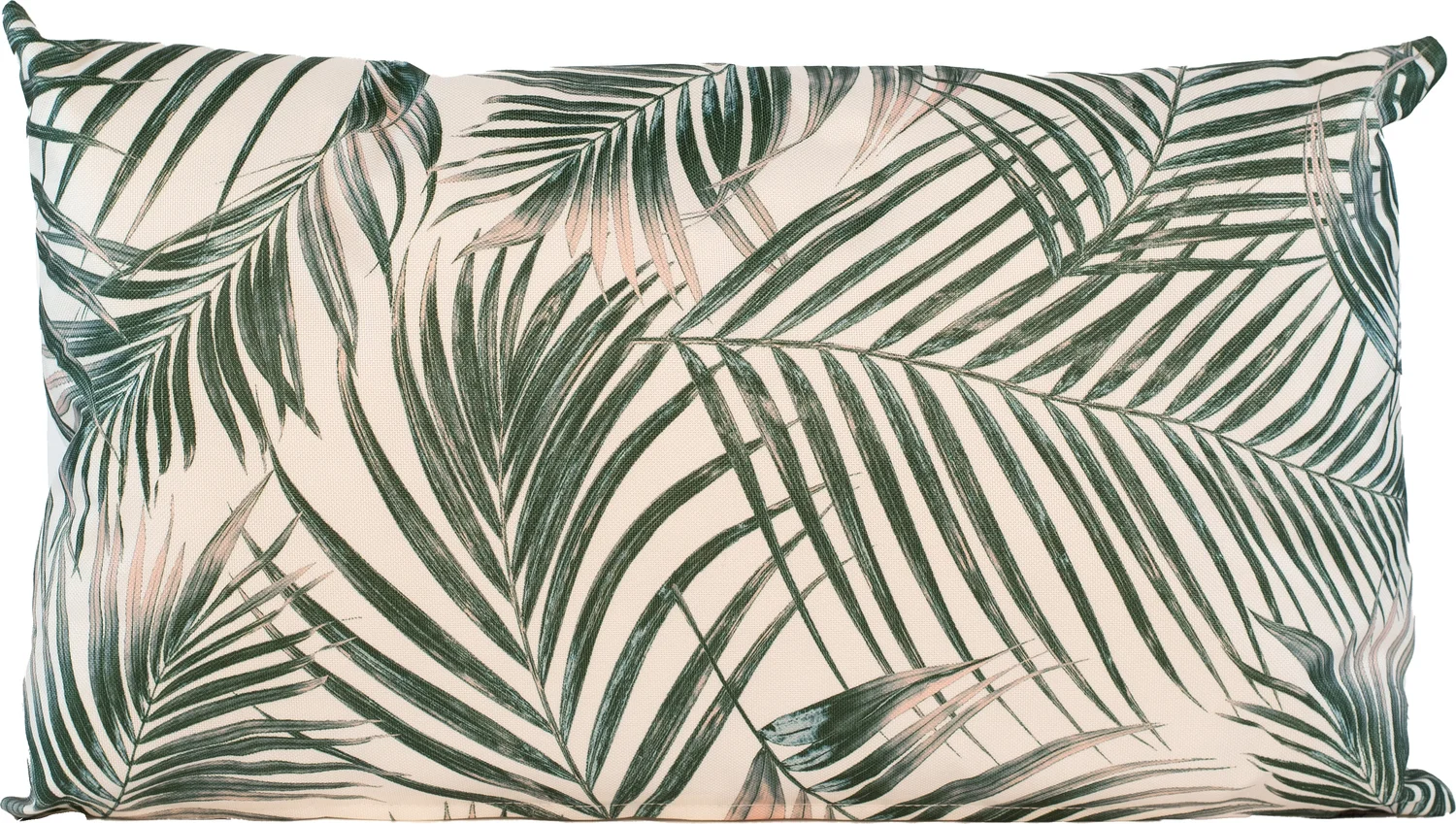 sierkussen palmblad groen 50 x 12 x 30 cm