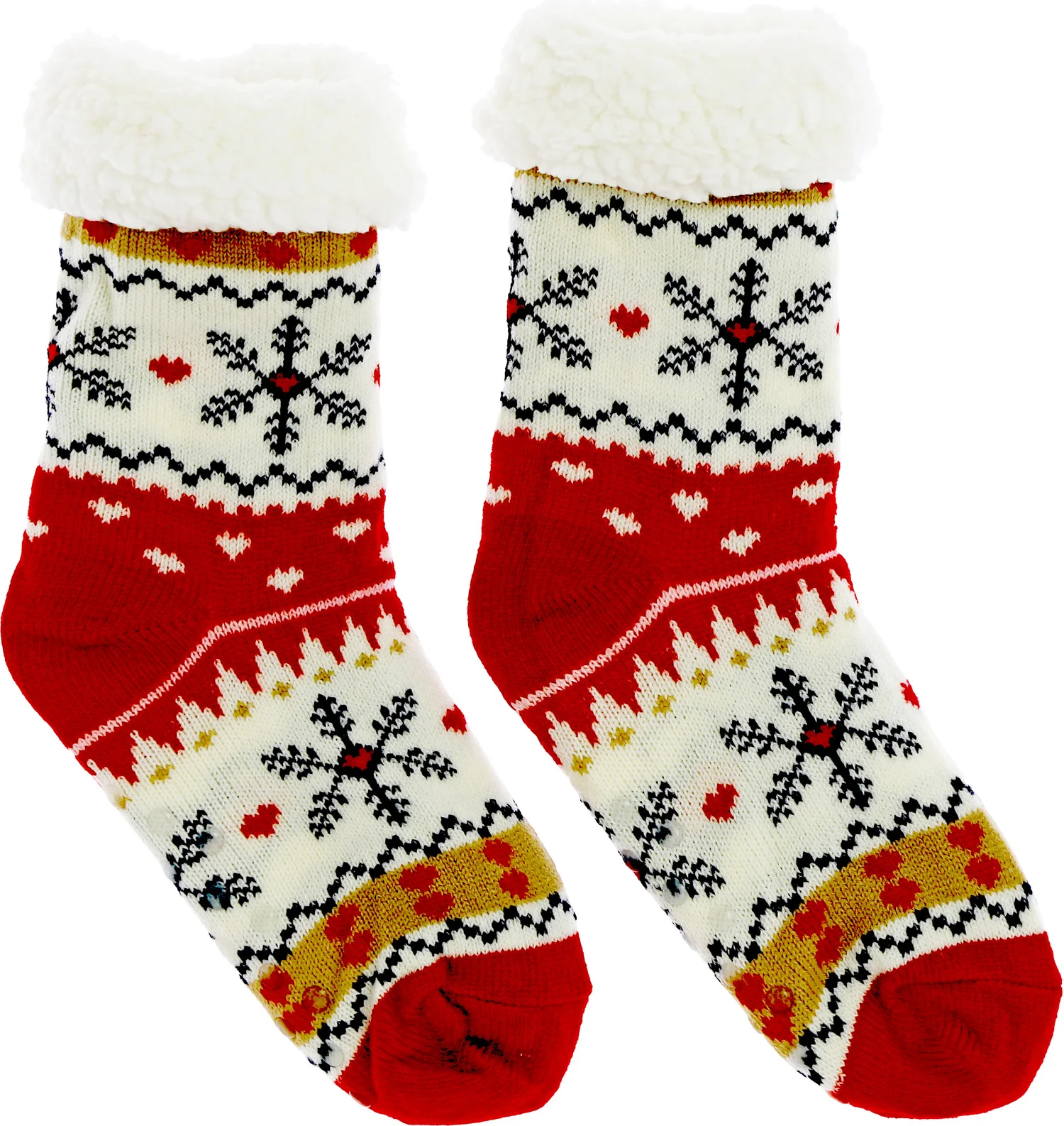 Unique Living kerstsokken Reindeer rood M