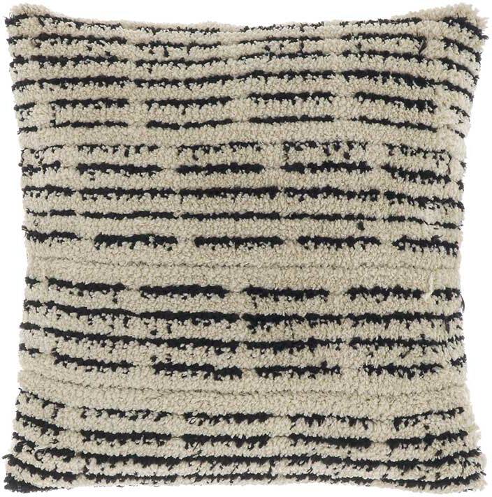 Unique Living sierkussen Nisse beige / zwart 45 x 45 cm