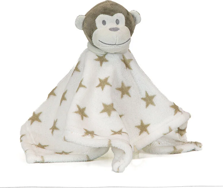 Unique Living knuffel Nanna aap wit / bruin H 38 cm