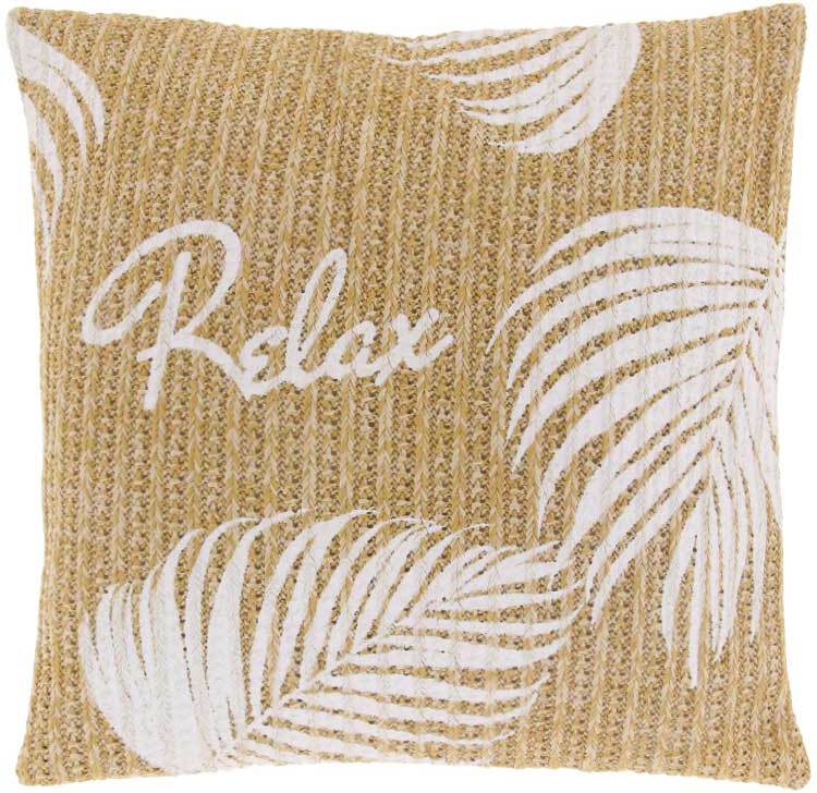 Unique Living sierkussen Summer relax naturel / wit 45 x 45 cm