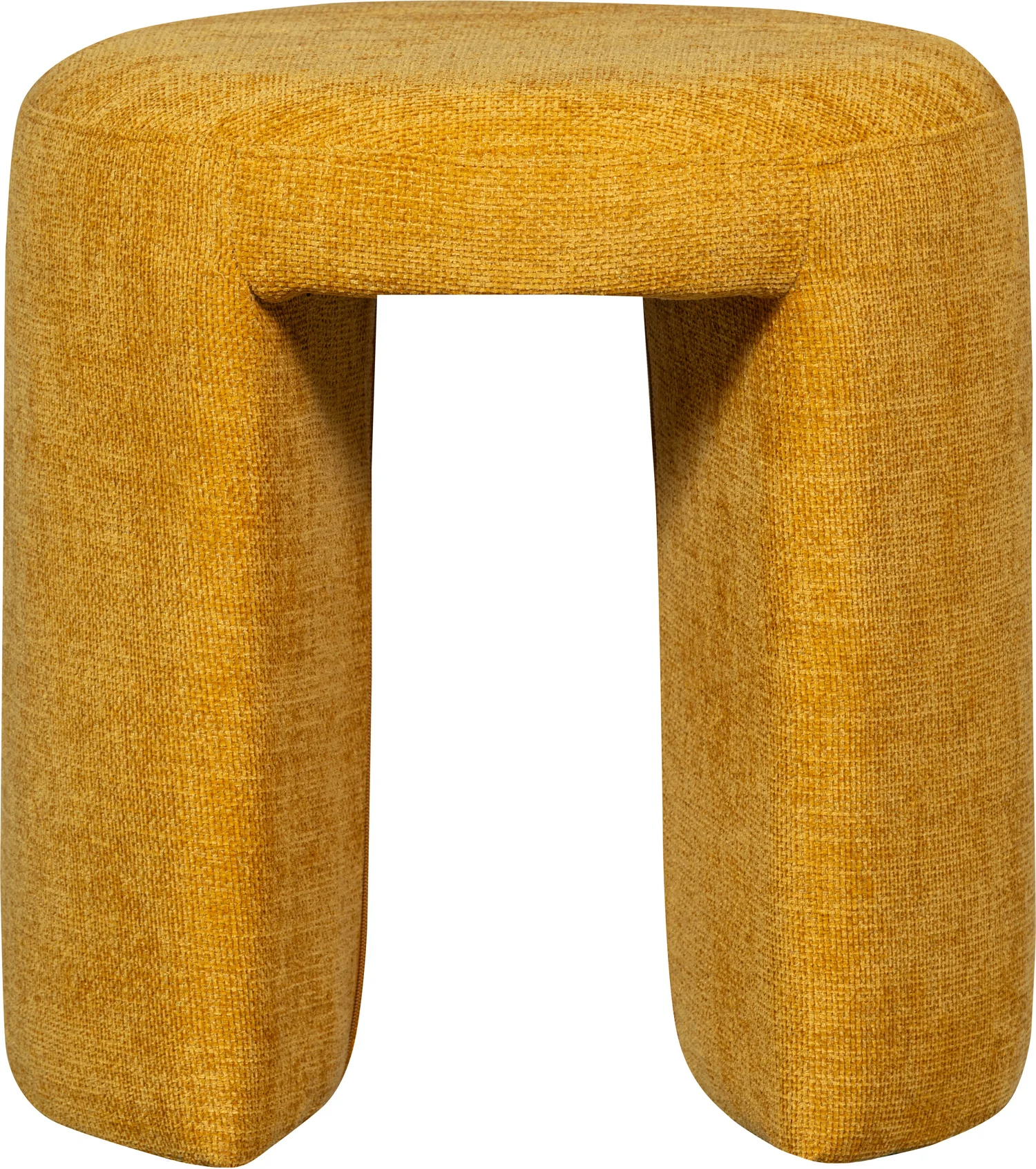 WOOOD poef Charlie geel D 45 H 47 cm