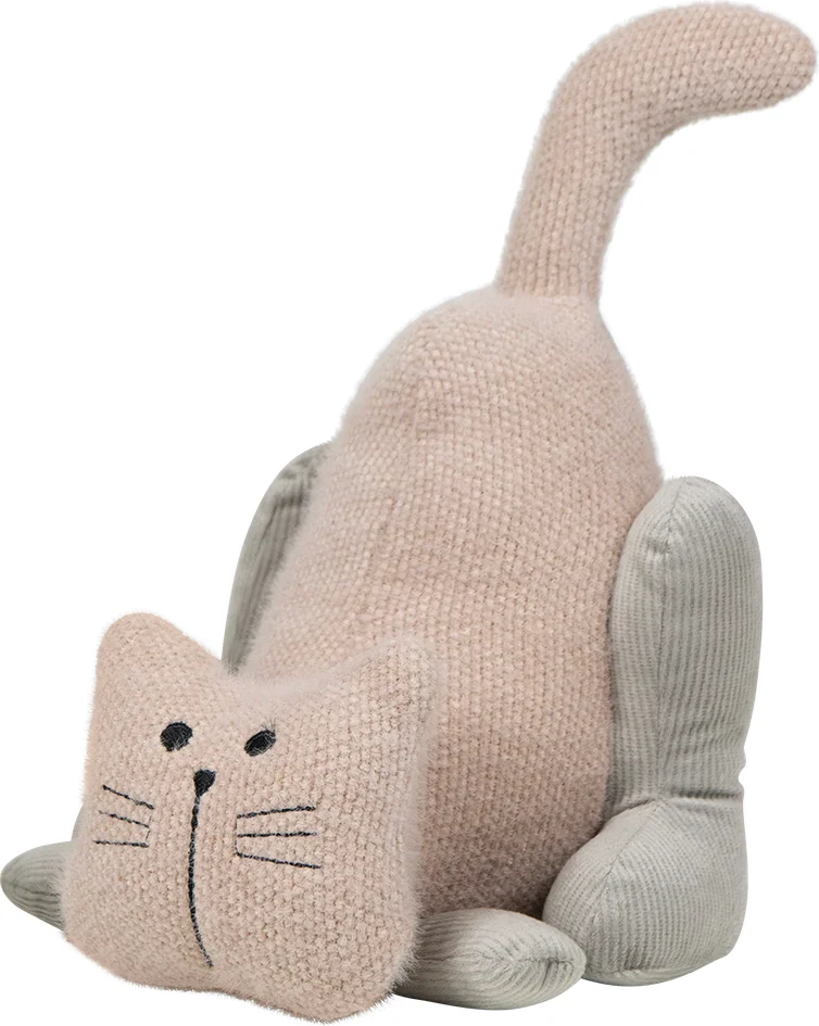 Mars & More deurstopper Zoo kat roze 17 x 15 x 18 cm
