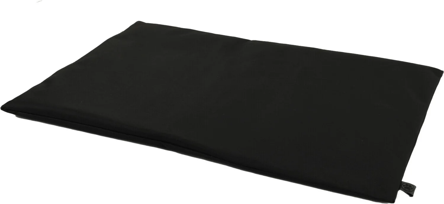 Overseas Petlife benchkussen Jasmin zwart 90 x 60 x 2 cm