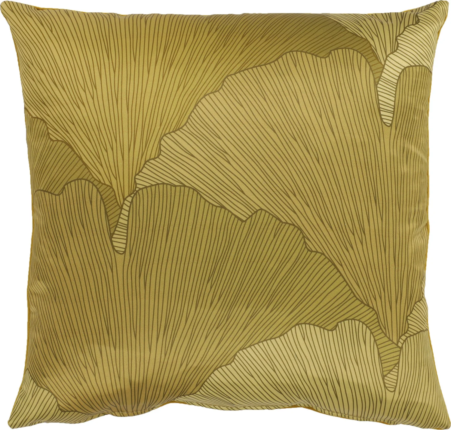 Sierkussen Tira geel 45 x 45 x 10 cm