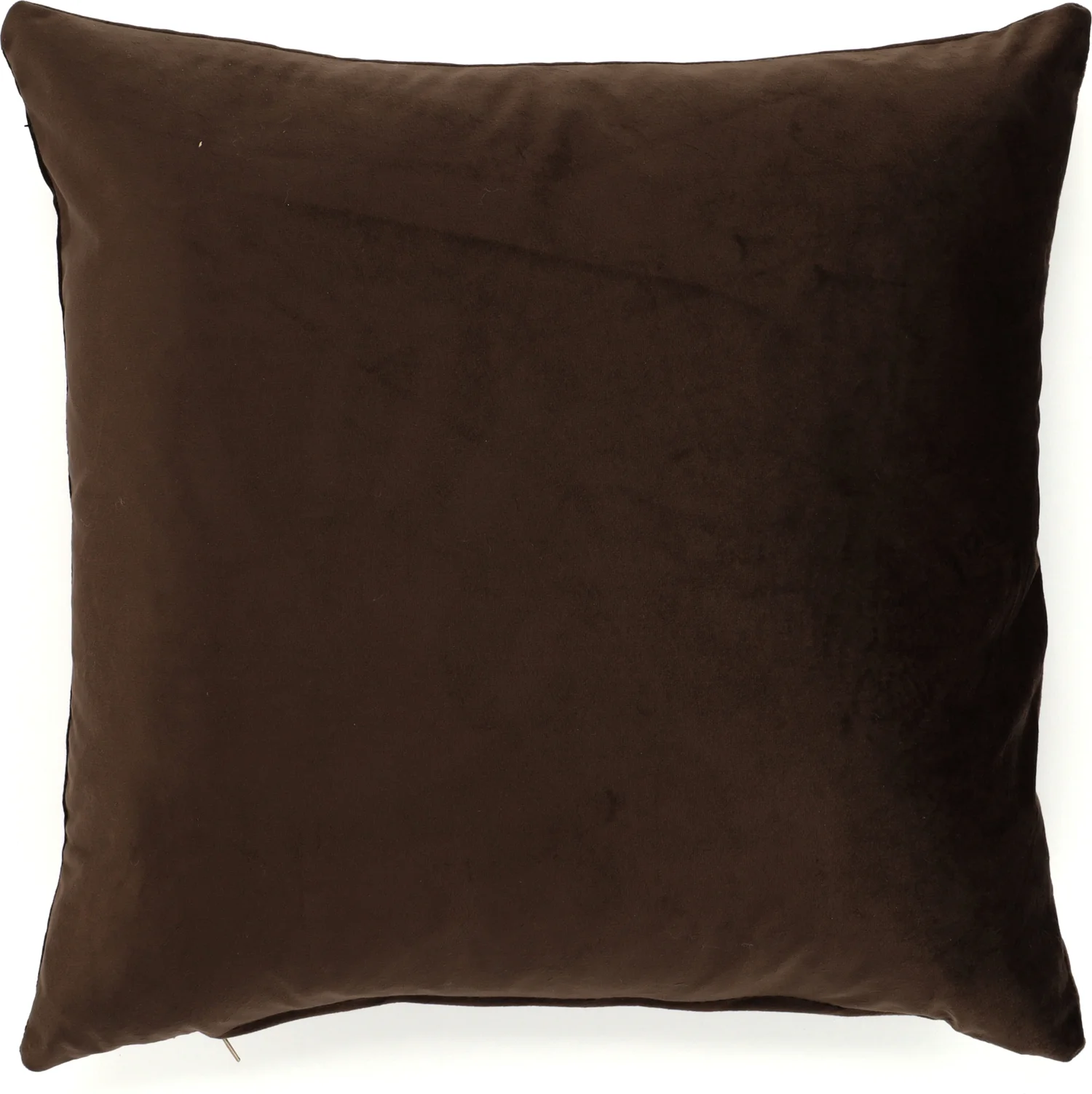 Sierkussen Velours donkerbruin 45 x 45 x 10 cm