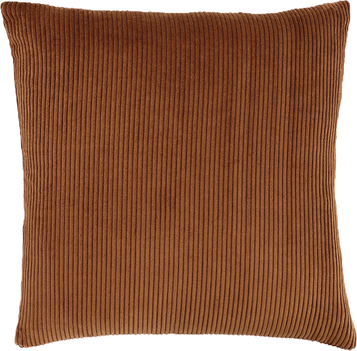 Sierkussen Rib oranje 45 x 45 x 10 cm