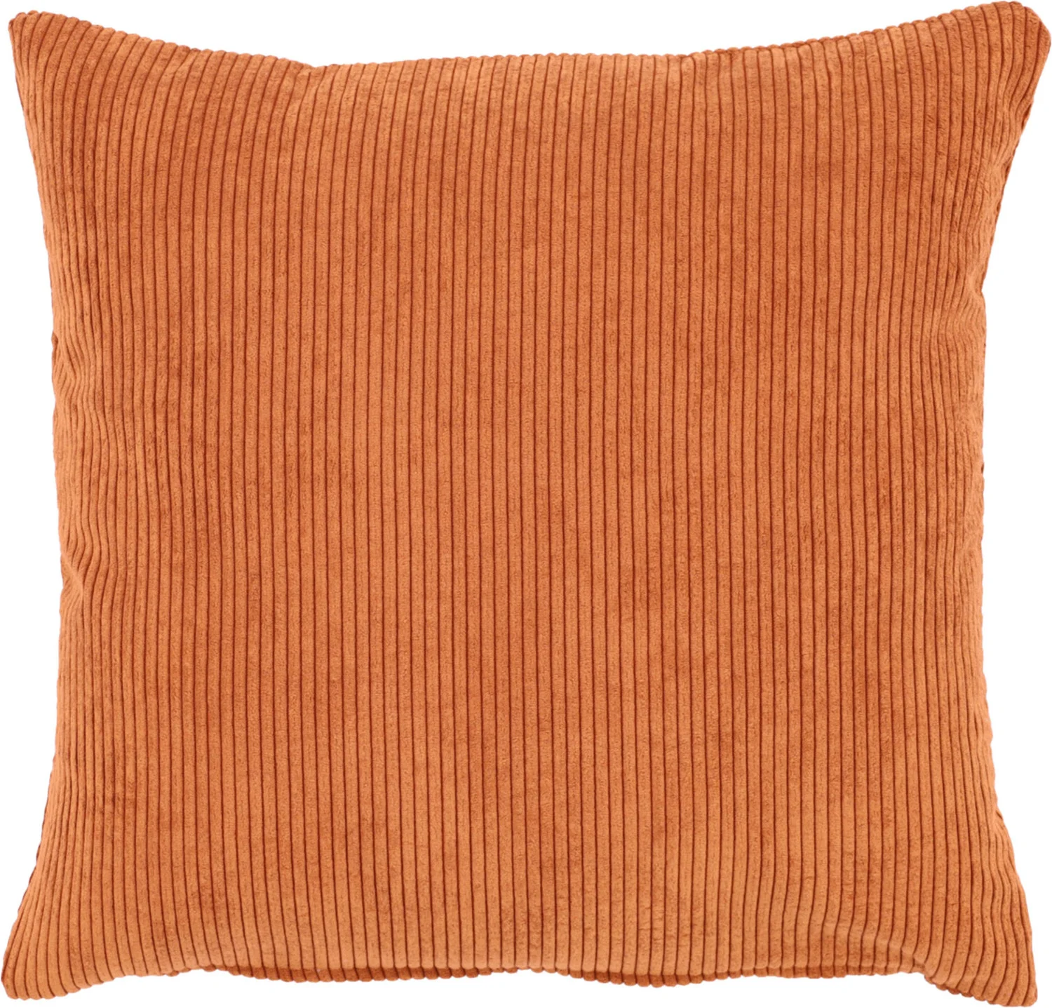 Sierkussen Rib oranje 45 x 45 cm