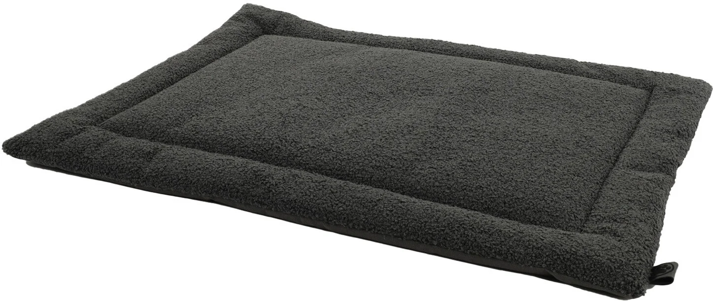 Overseas Petlife benchkussen Teddy antraciet 75 x 50 x 2 cm