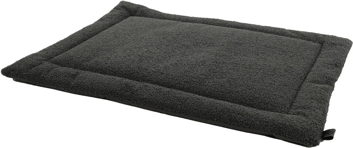 Overseas Petlife benchkussen Teddy antraciet 60 x 45 x 2 cm