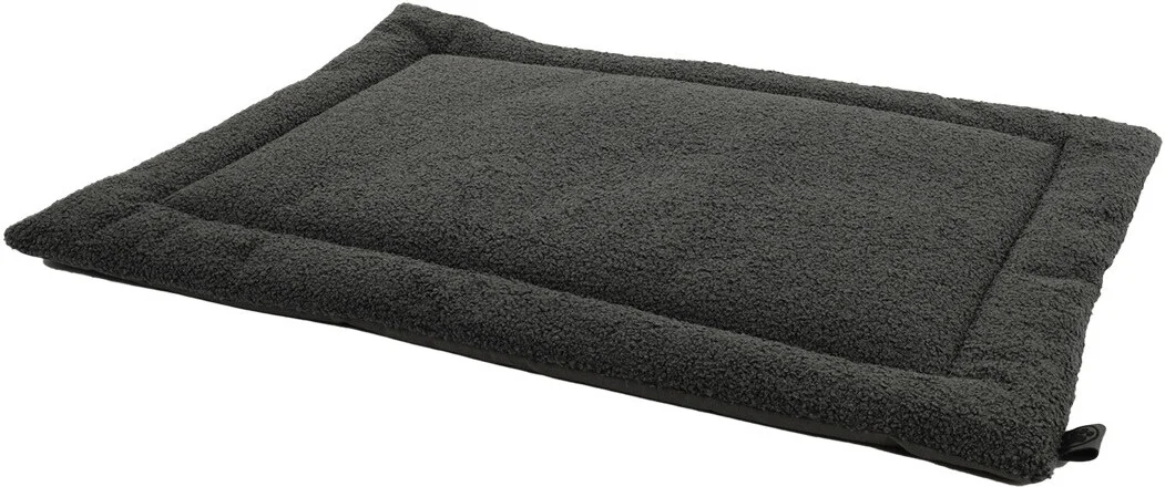 Overseas Petlife benchkussen Teddy antraciet 50 x 35 x 2 cm