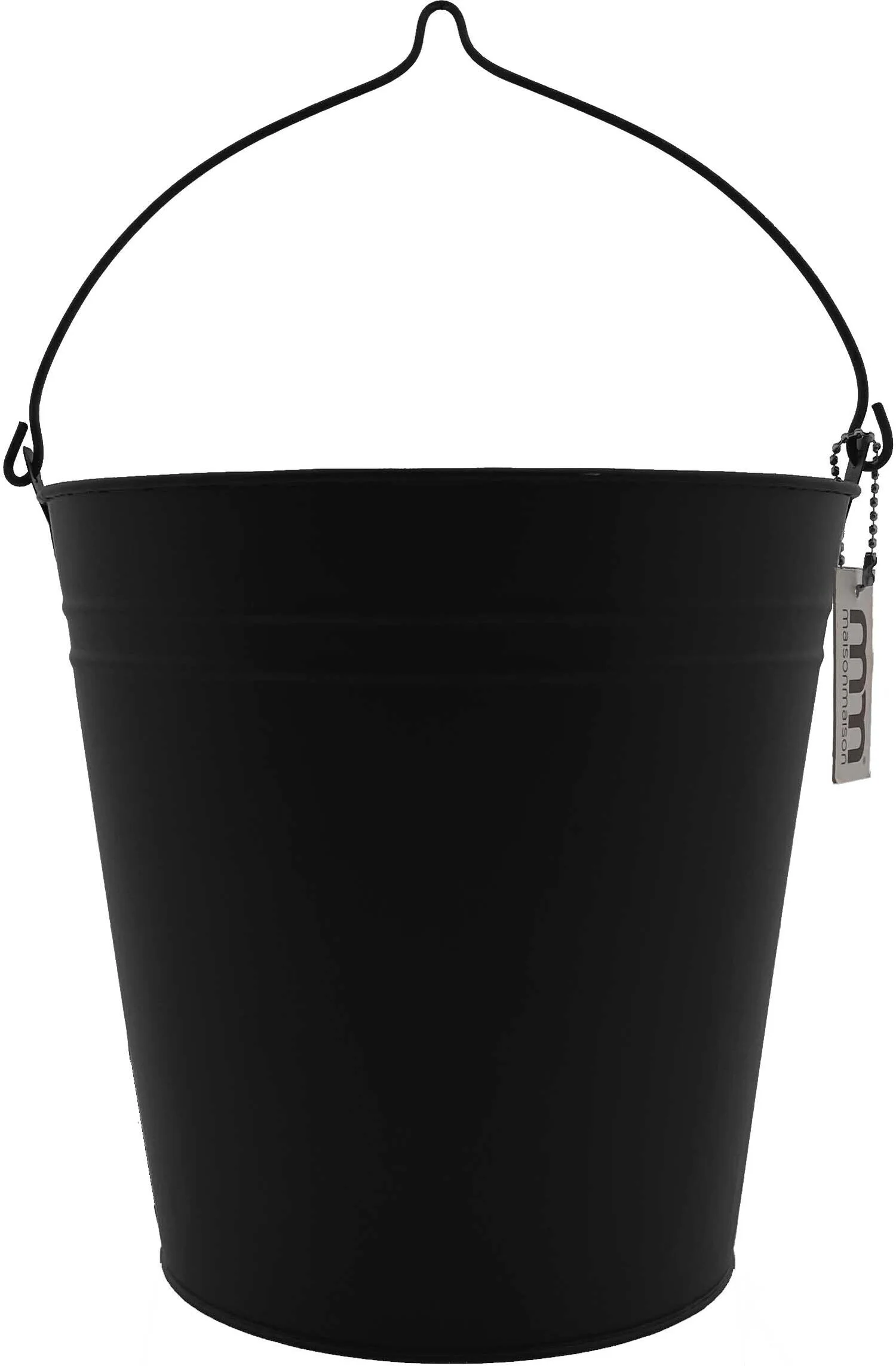 Maison Maison plantenemmer zwart D 23 H 22 cm