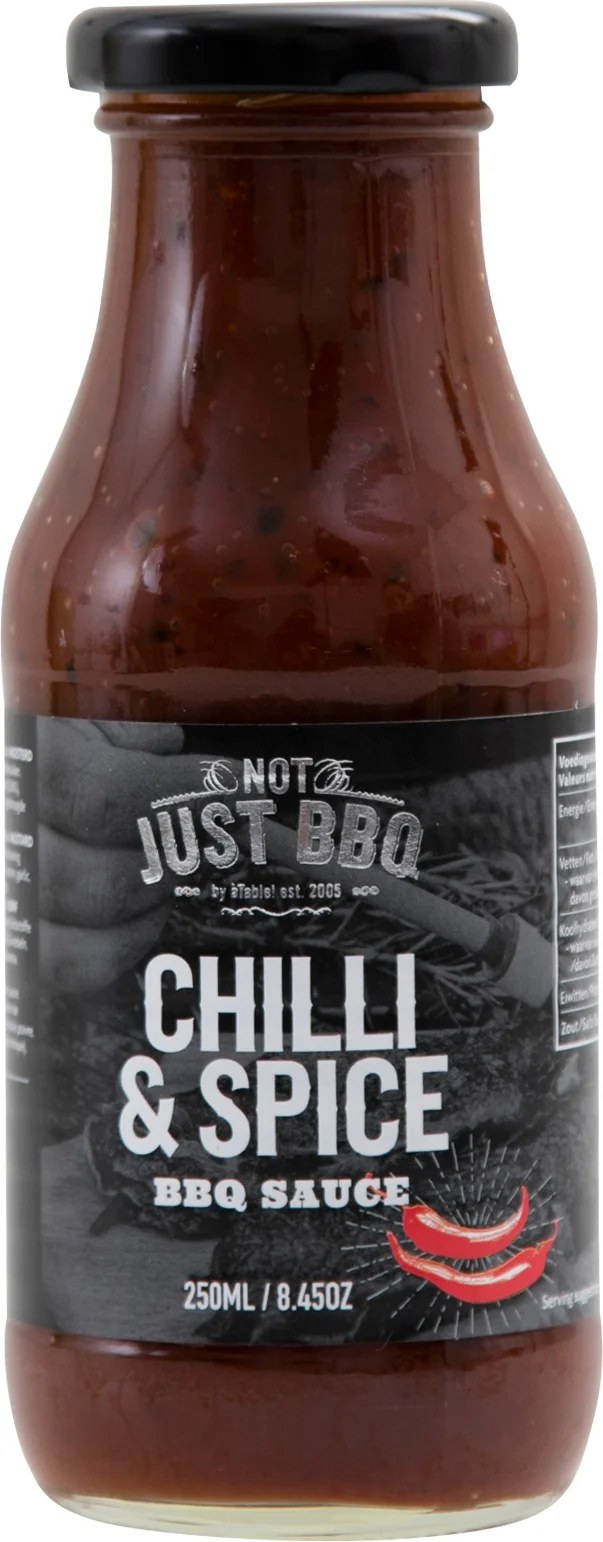 Not just BBQ barbecuesaus chilli & spice 225 ml