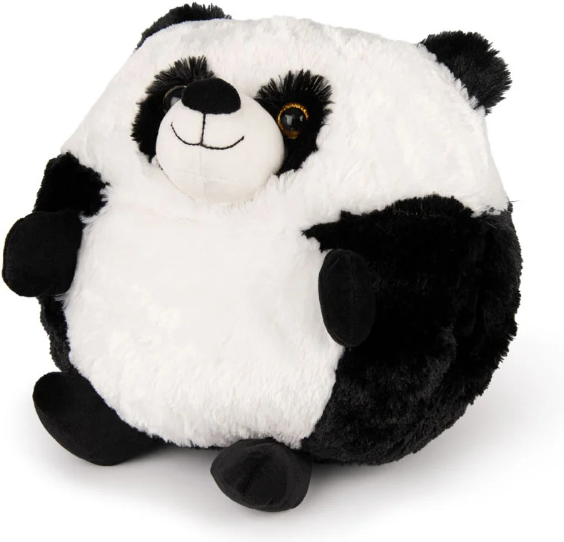 Noxxiez handwarmer panda zwart / wit onesize D 35 H 35 cm