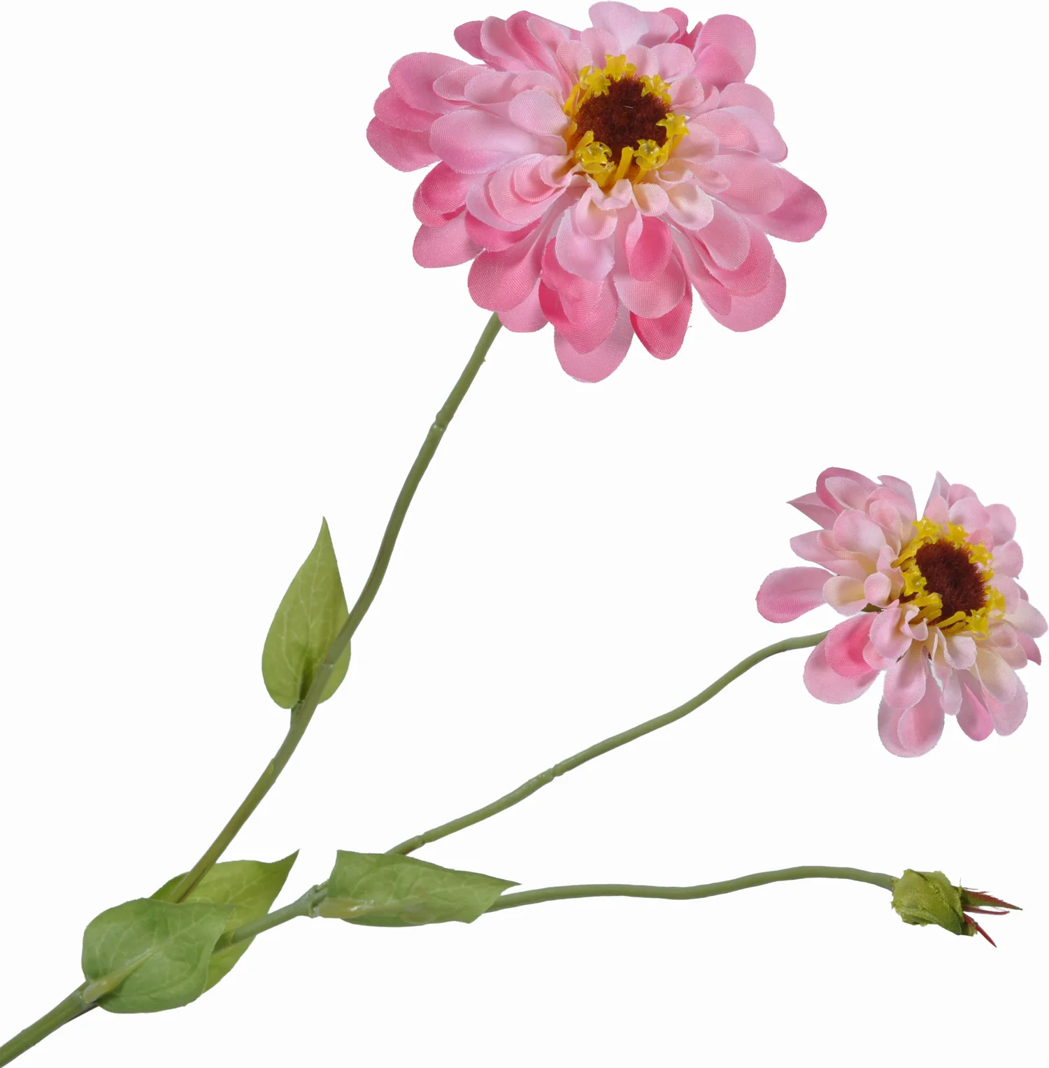 Silk-ka kunstbloem Dahlia lichtroze 53 cm