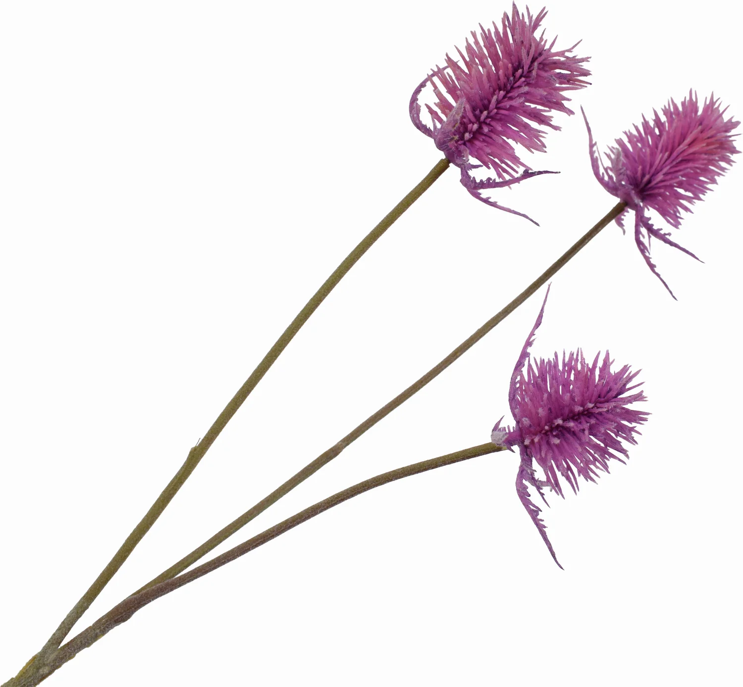 Silk-ka kunstbloem Distel paars 65 cm