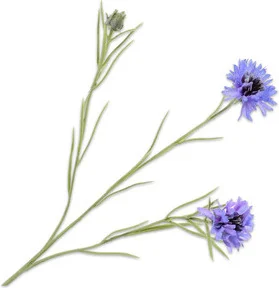 Silk-Ka kunstbloem Korenbloem blauw 65 cm