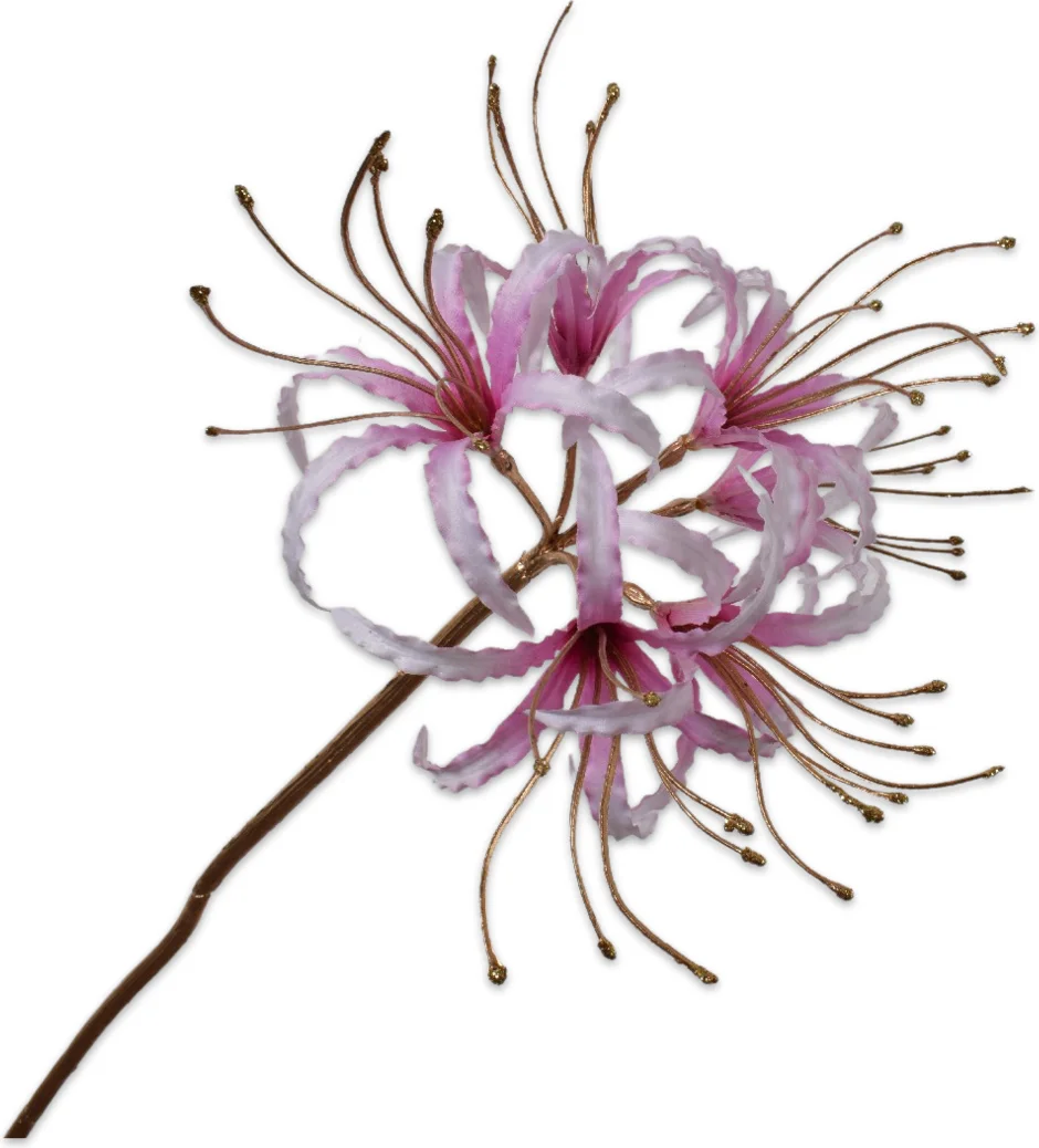 Silk-ka kunstbloem Nerine roze 93 cm