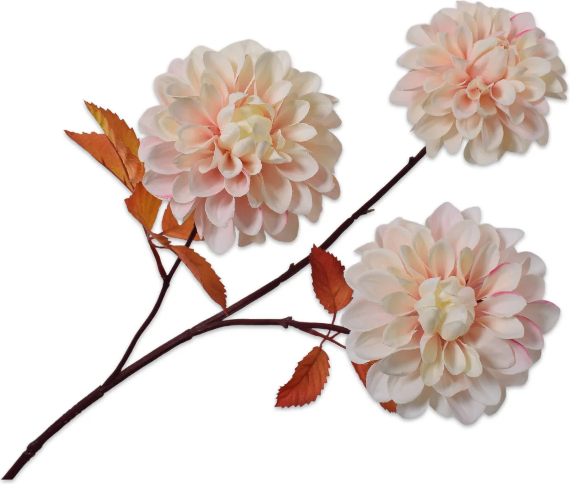 Silk-ka kunstbloem Dahlia roze 74 cm