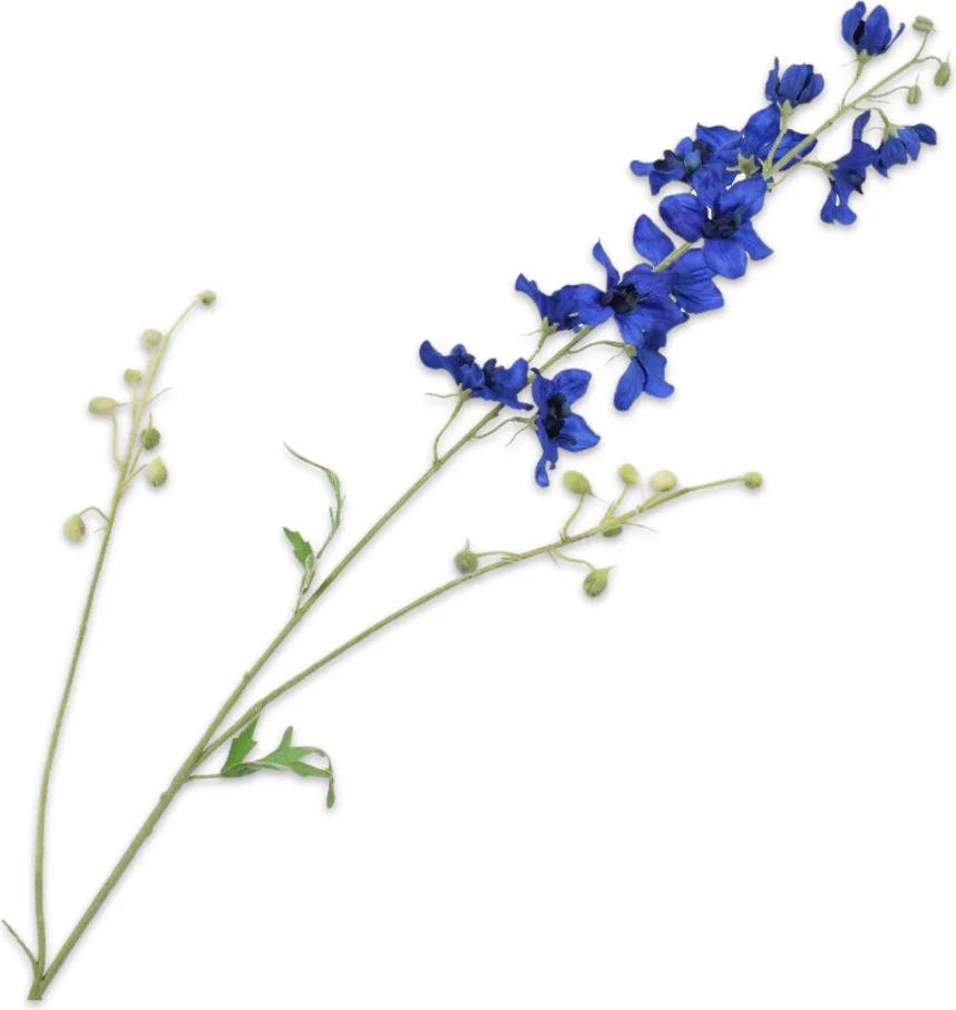 Silk-ka kunstbloem Ridderspoor donkerblauw 101 cm