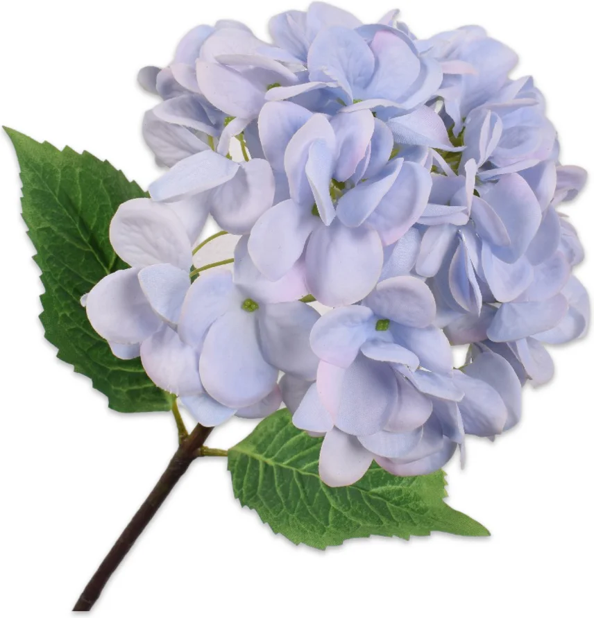 Silk-ka kunstbloem Hortensia blauw 46 cm
