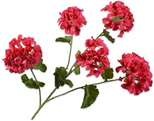 Silk-ka kunstbloem Geranium donkerroze 94 cm