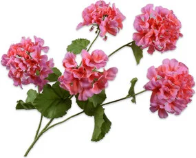 Silk-ka kunstbloem Geranium roze 94 cm