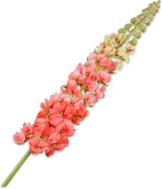 Silk-ka kunstbloem Lupine oranje 106 cm