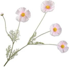 Silk-ka kunstbloem Cosmea lichtroze 92 cm