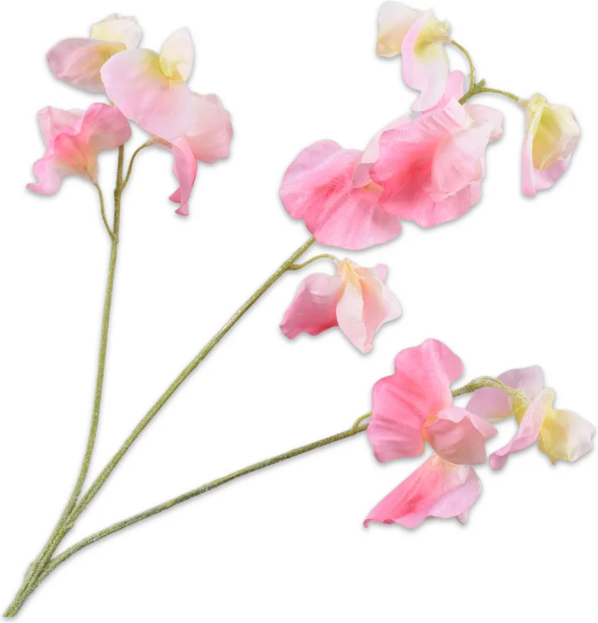 Silk-Ka kunstbloem Pronkerwt roze 66 cm