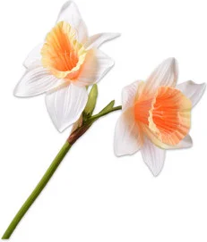 Silk-ka kunstbloem Narcis geel 76 cm