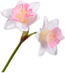 Silk-ka kunstbloem Narcis roze 76 cm