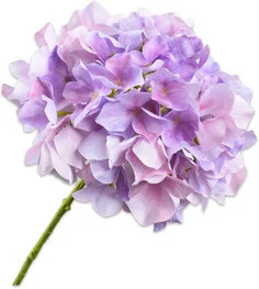 Silk-ka kunstbloem Hortensia lichtpaars 73 cm