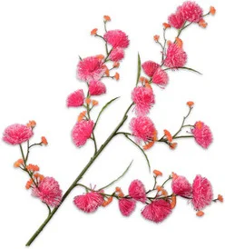 Silk-ka kunstbloem Eucalyptus roze 104 cm