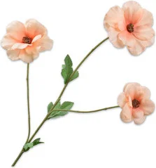 Silk-ka kunstbloem Ranonkel roze 61 cm