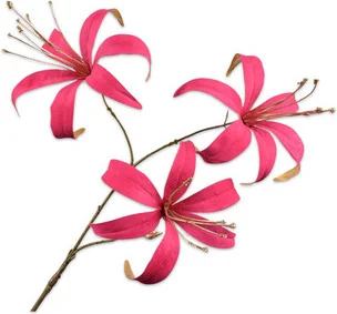 Silk-ka kunstbloem Lelie roze 101 cm