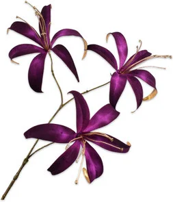 Silk-ka kunstbloem Lelie paars 101 cm