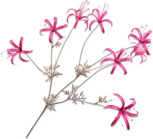 Silk-ka kunstbloem Lelie roze 95 cm