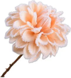 Silk-ka kunstbloem Dahlia oranje 55 cm