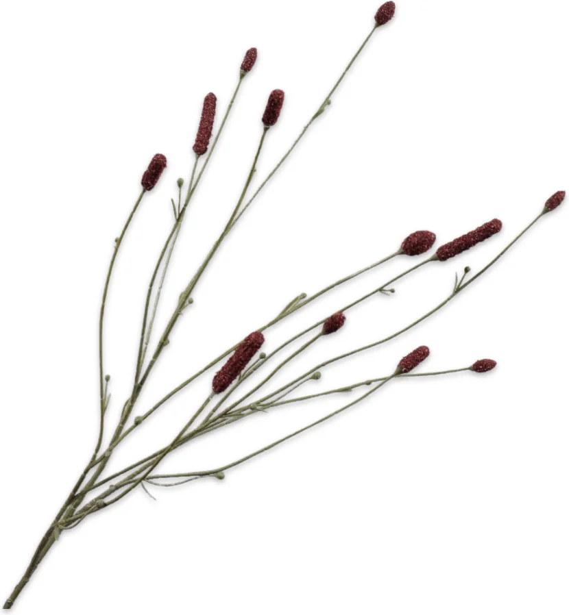 Silk-ka kunstbloem Pimpernel donkerrood 84 cm