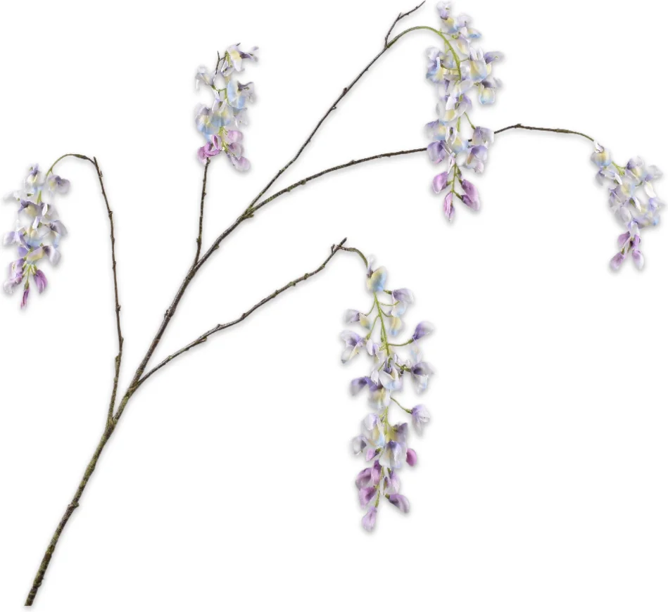 Silk-ka kunstbloem Blauwe regen paars 129 cm