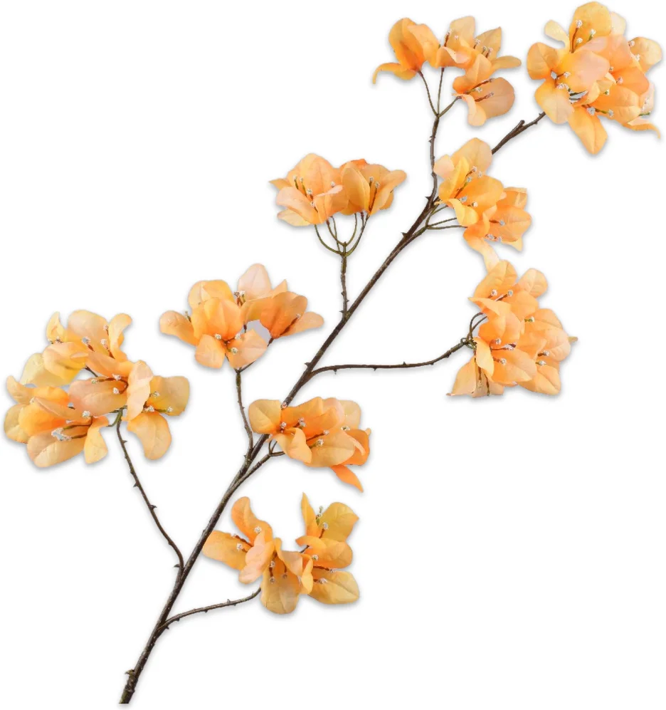Silk-ka kunstbloem Bougainville geel 120 cm